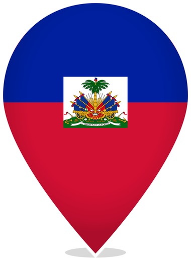 Haiti Teardrop Pin