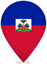 Haiti Teardrop Pin