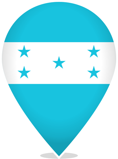 Honduras Teardrop Pin