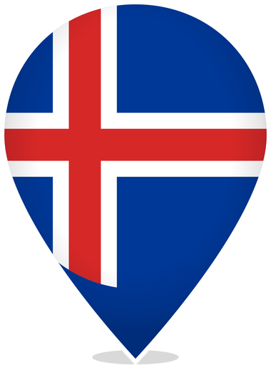 Iceland Teardrop Pin