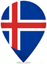 Iceland Teardrop Pin