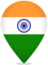India Teardrop Pin