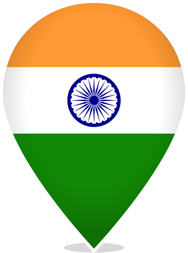 India Teardrop Pin
