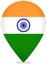 India Teardrop Pin