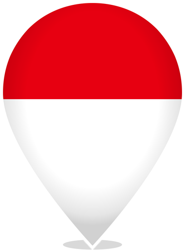 Indonesia Teardrop Pin