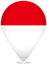 Indonesia Teardrop Pin