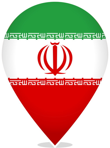 Iran Teardrop Pin