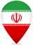 Iran Teardrop Pin