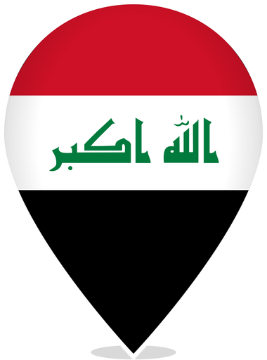 Iraq Teardrop Pin