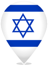 Israel Teardrop Pin
