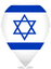 Israel Teardrop Pin