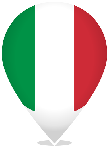 Italy Teardrop Pin