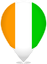 Ivory Coast Teardrop Pin
