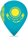 Kazakhstan Teardrop Pin