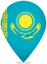 Kazakhstan Teardrop Pin