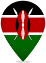 Kenya Teardrop Pin
