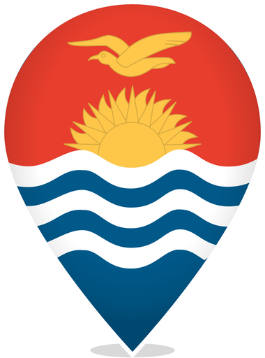 Kiribati Teardrop Pin