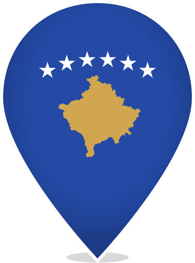 Kosovo Teardrop Pin
