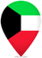 Kuwait Teardrop Pin