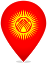 Kyrgyzstan Teardrop Pin