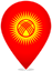 Kyrgyzstan Teardrop Pin