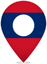 Laos Teardrop Pin