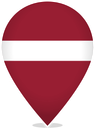 Latvia Teardrop Pin