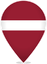 Latvia Teardrop Pin