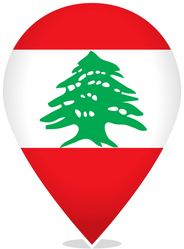 Lebanon Teardrop Pin