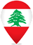 Lebanon Teardrop Pin