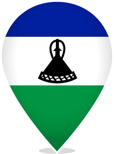 Lesotho Teardrop Pin