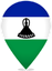 Lesotho Teardrop Pin