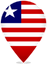 Liberia Teardrop Pin