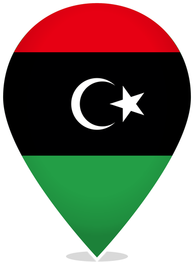Libya Teardrop Pin