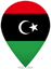 Libya Teardrop Pin