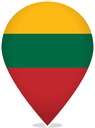 Lithuania Teardrop Pin