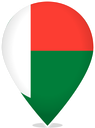 Madagascar Teardrop Pin