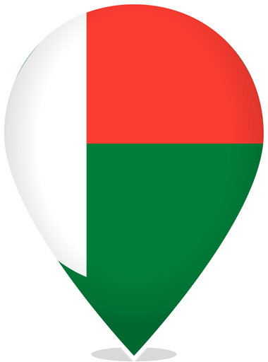 Madagascar Teardrop Pin