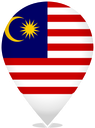 Malaysia Teardrop Pin