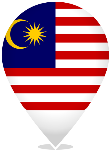 Malaysia Teardrop Pin