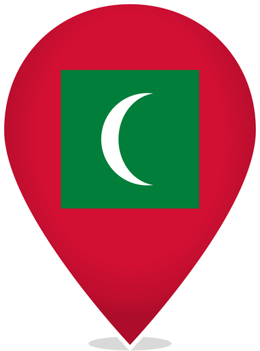 Maldives Teardrop Pin