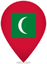 Maldives Teardrop Pin