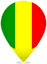 Mali Teardrop Pin