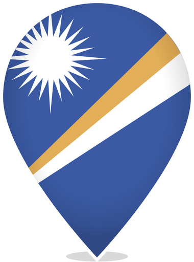 Marshall Islands Teardrop Pin