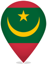 Mauritania Teardrop Pin
