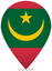 Mauritania Teardrop Pin