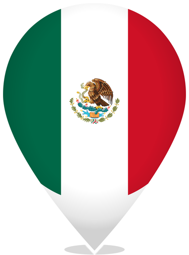 Mexico Teardrop Pin