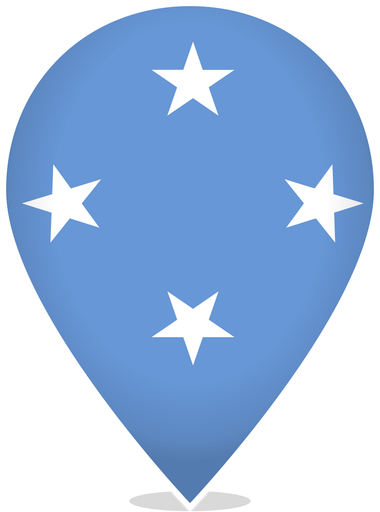 Micronesia Teardrop Pin