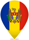 Moldova Teardrop Pin