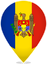 Moldova Teardrop Pin